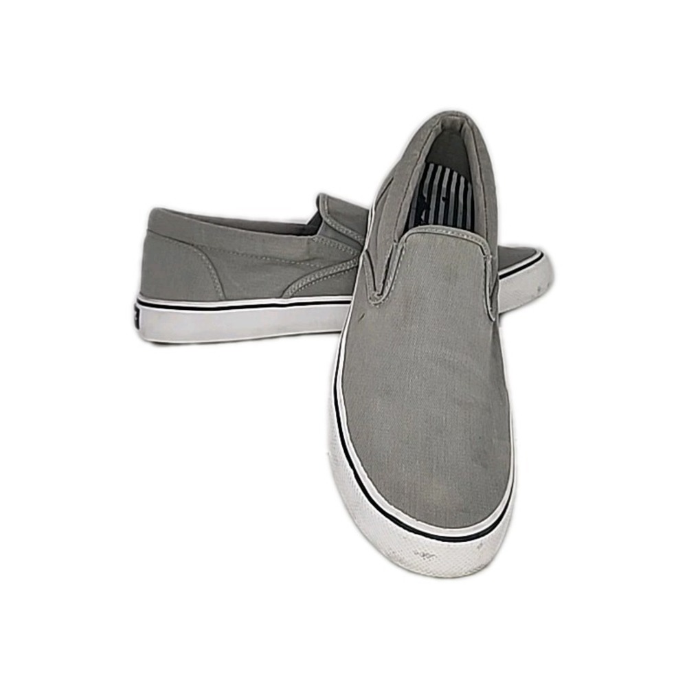 Sperry Top Sider Striper II Twin Gore Casual Slip-On Shoes Grey‎ Men's 10.5